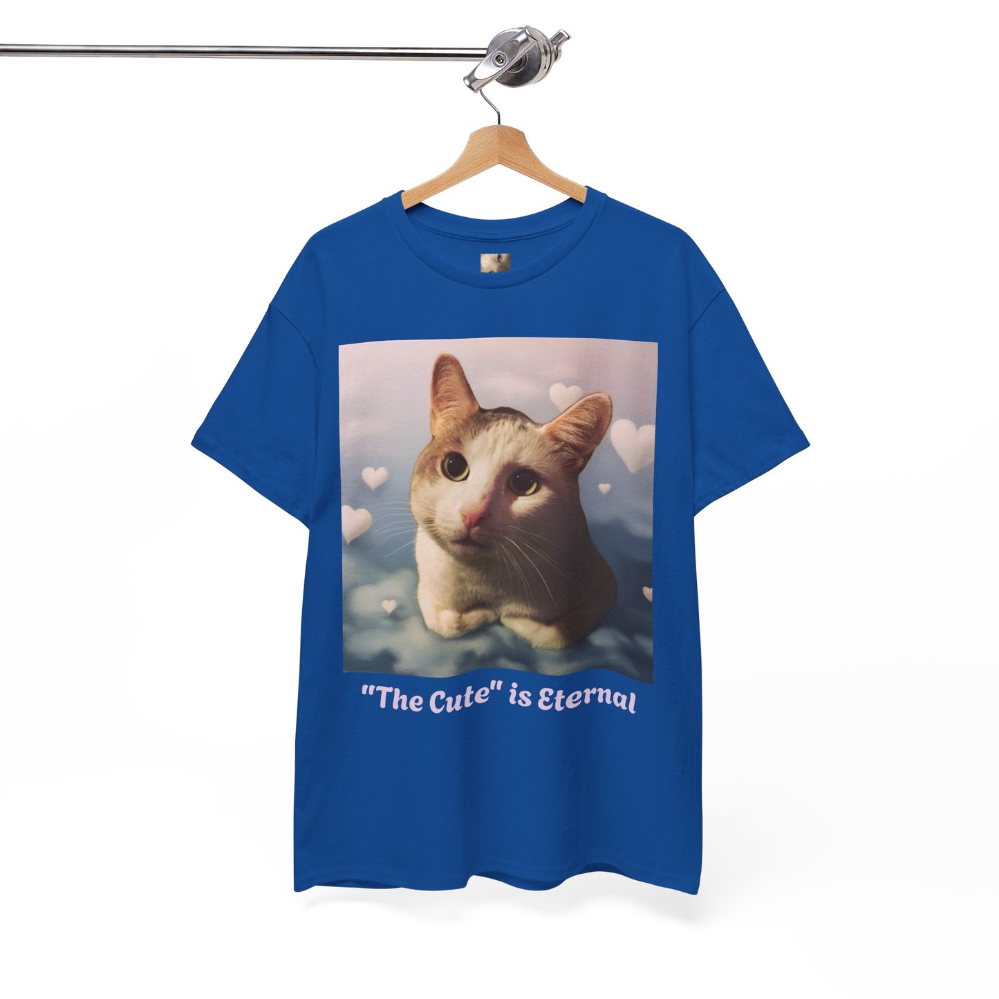 Tito in the clouds variant of "The Cute" is Eternal Tito-T | Cute Cat Unisex Heavy Cotton Tee | Perfect Gift for Cat Lovers, Casual Wear, Animal Lover Shirt