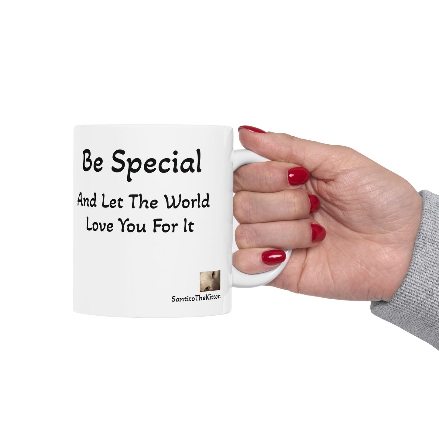 "Be Special" Tito Mug, Perfect for Enjoying Your Morning Coffee or Tea with Santito