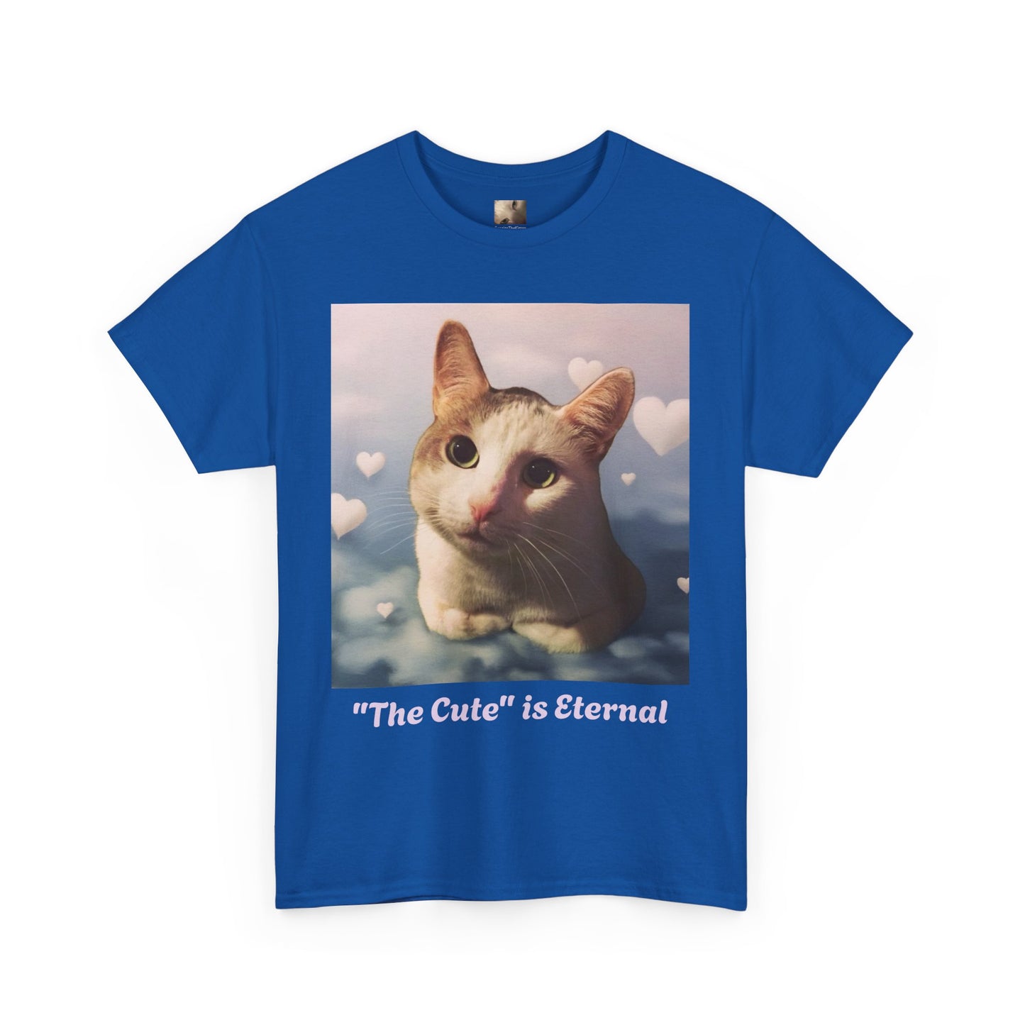 Tito in the clouds variant of "The Cute" is Eternal Tito-T | Cute Cat Unisex Heavy Cotton Tee | Perfect Gift for Cat Lovers, Casual Wear, Animal Lover Shirt