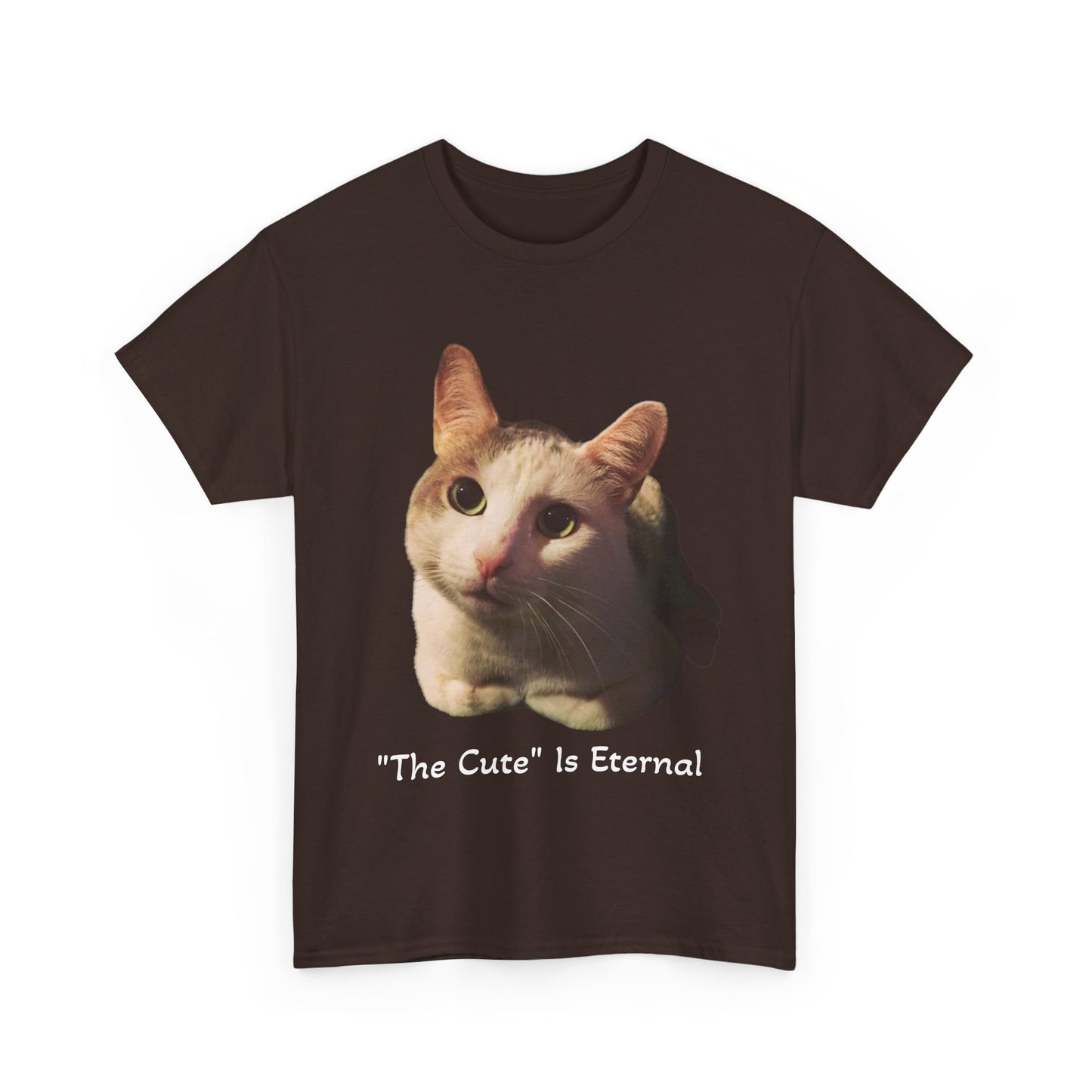 "The Cute" is Eternal Tito-T | Cute Cat Unisex Heavy Cotton Tee | Perfect Gift for Cat Lovers, Casual Wear, Animal Lover Shirt
