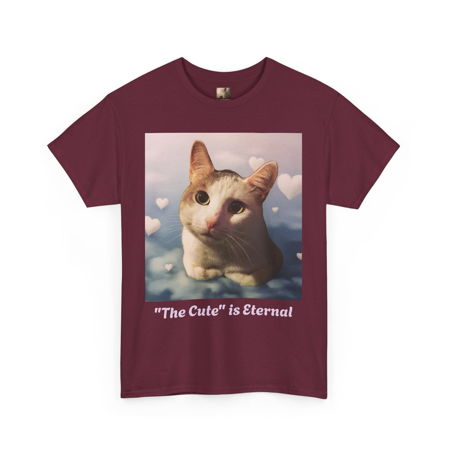 Tito in the clouds variant of "The Cute" is Eternal Tito-T | Cute Cat Unisex Heavy Cotton Tee | Perfect Gift for Cat Lovers, Casual Wear, Animal Lover Shirt
