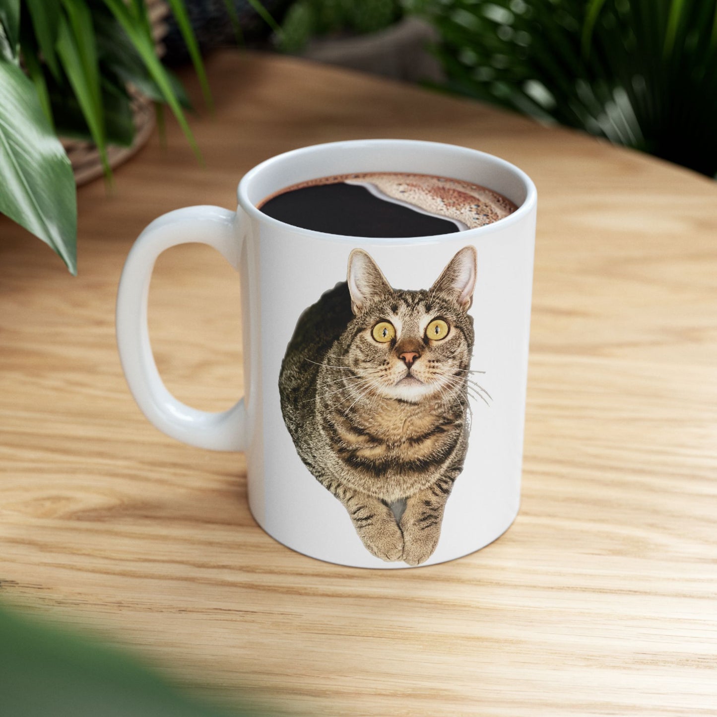 Enzo "Contents Under Pressure" Cat Lover's Funny Ceramic Mug - Perfect Gift for Birthday, Cat Lovers, Animal Humor, Coffee Tea Cup