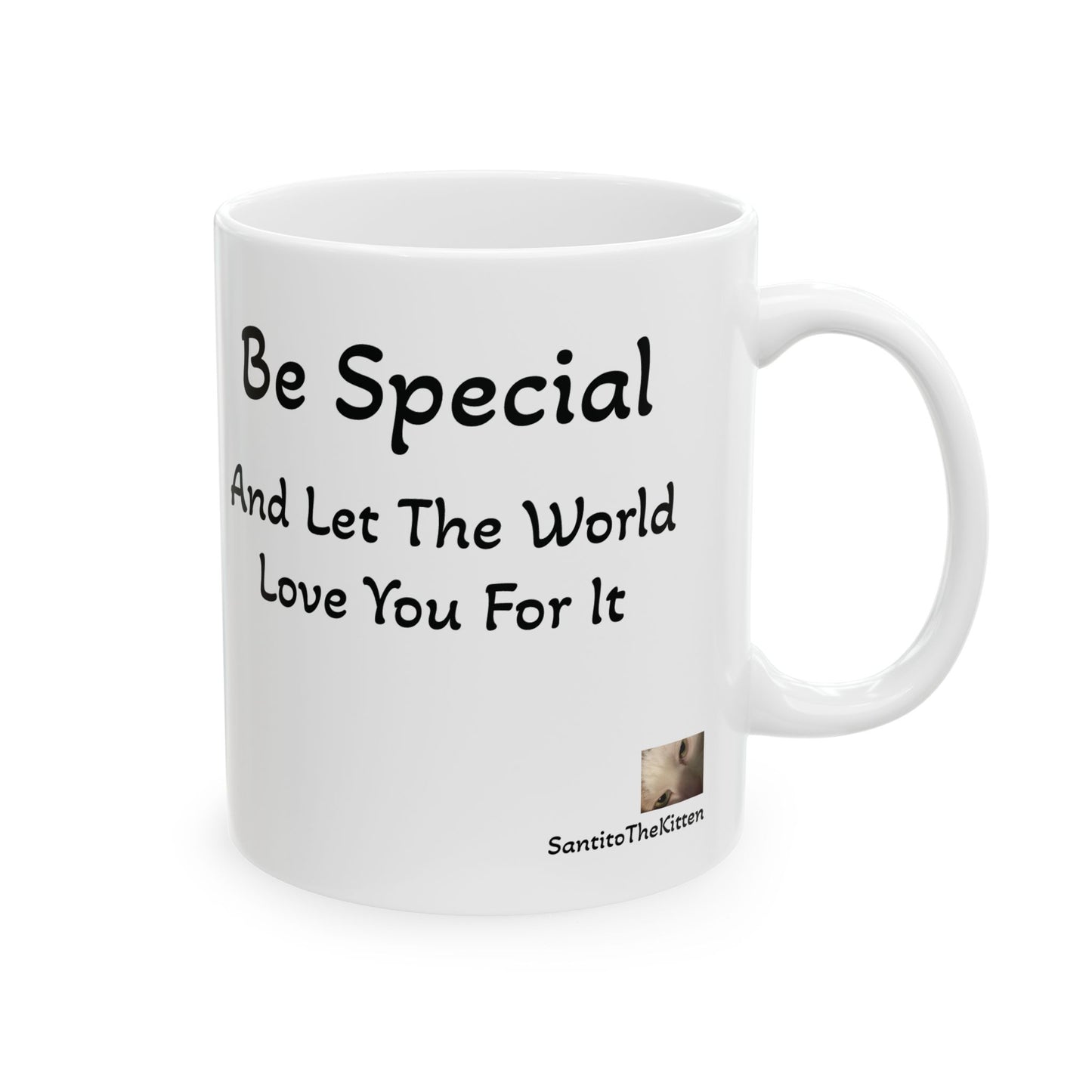"Be Special" Tito Mug, Perfect for Enjoying Your Morning Coffee or Tea with Santito
