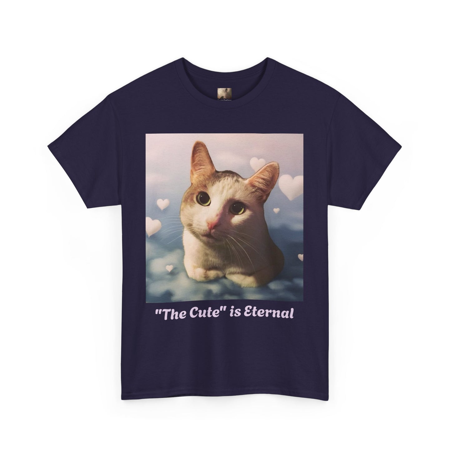 Tito in the clouds variant of "The Cute" is Eternal Tito-T | Cute Cat Unisex Heavy Cotton Tee | Perfect Gift for Cat Lovers, Casual Wear, Animal Lover Shirt