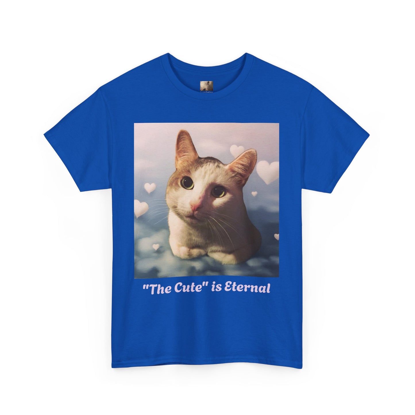 Tito in the clouds variant of "The Cute" is Eternal Tito-T | Cute Cat Unisex Heavy Cotton Tee | Perfect Gift for Cat Lovers, Casual Wear, Animal Lover Shirt