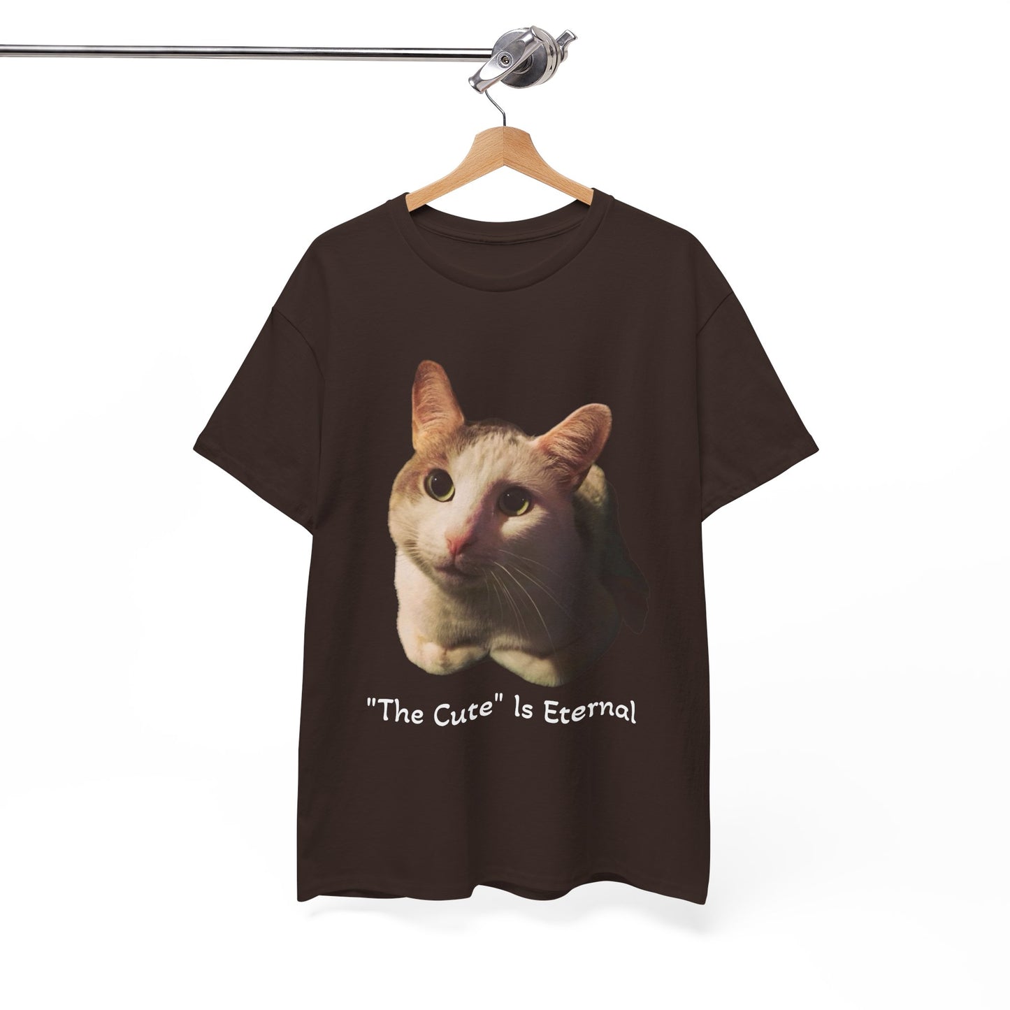 "The Cute" is Eternal Tito-T | Cute Cat Unisex Heavy Cotton Tee | Perfect Gift for Cat Lovers, Casual Wear, Animal Lover Shirt