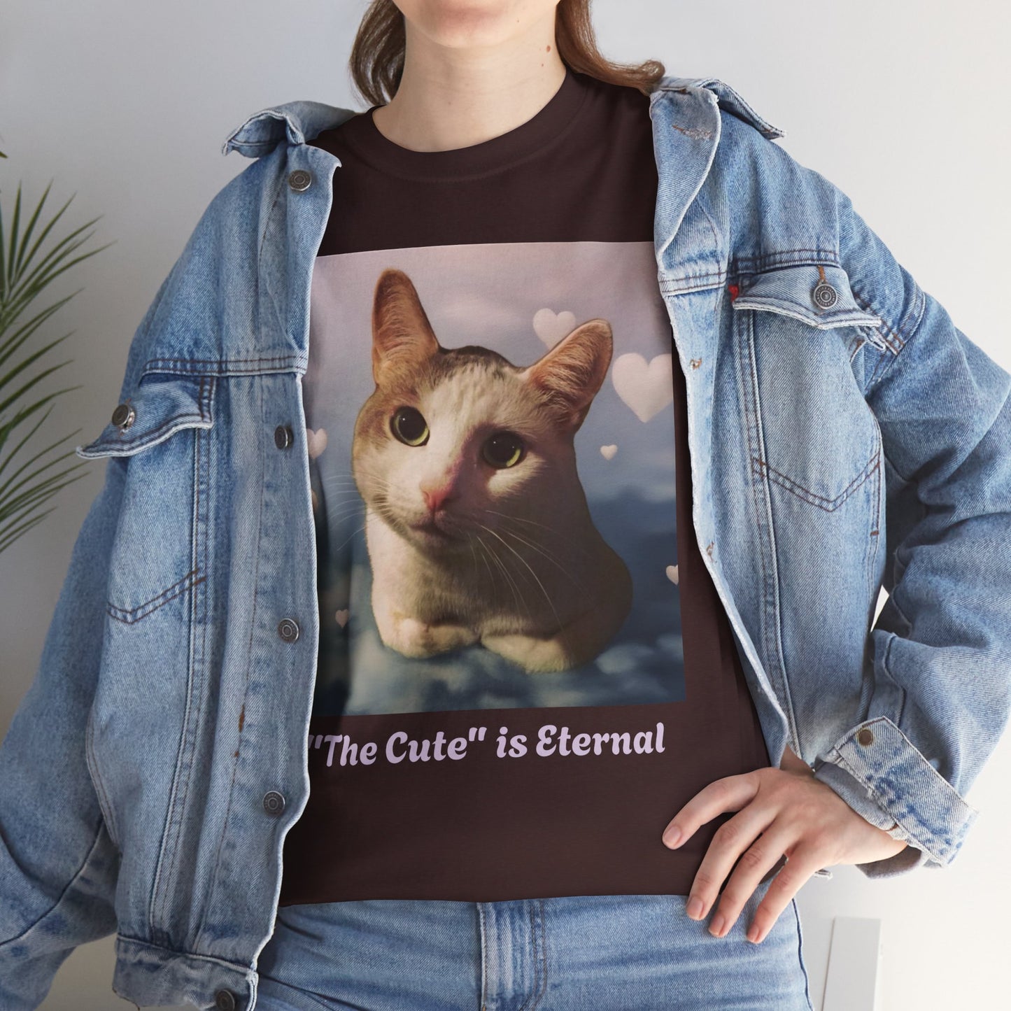 Tito in the clouds variant of "The Cute" is Eternal Tito-T | Cute Cat Unisex Heavy Cotton Tee | Perfect Gift for Cat Lovers, Casual Wear, Animal Lover Shirt