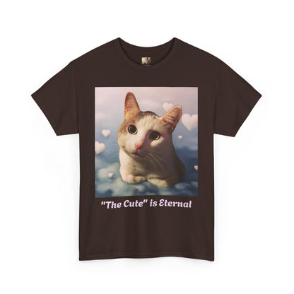 Tito in the clouds variant of "The Cute" is Eternal Tito-T |  Cute Cat Unisex Heavy Cotton Tee | Perfect Gift for Cat Lovers, Casual Wear, Animal Lover Shirt