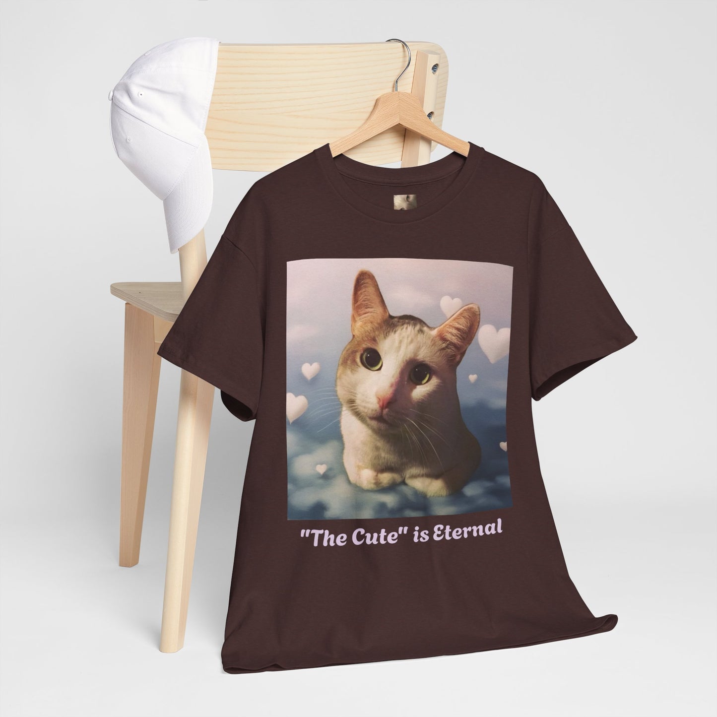 Tito in the clouds variant of "The Cute" is Eternal Tito-T |  Cute Cat Unisex Heavy Cotton Tee | Perfect Gift for Cat Lovers, Casual Wear, Animal Lover Shirt