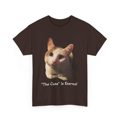 "The Cute" is Eternal Tito-T | Cute Cat Unisex Heavy Cotton Tee | Perfect Gift for Cat Lovers, Casual Wear, Animal Lover Shirt