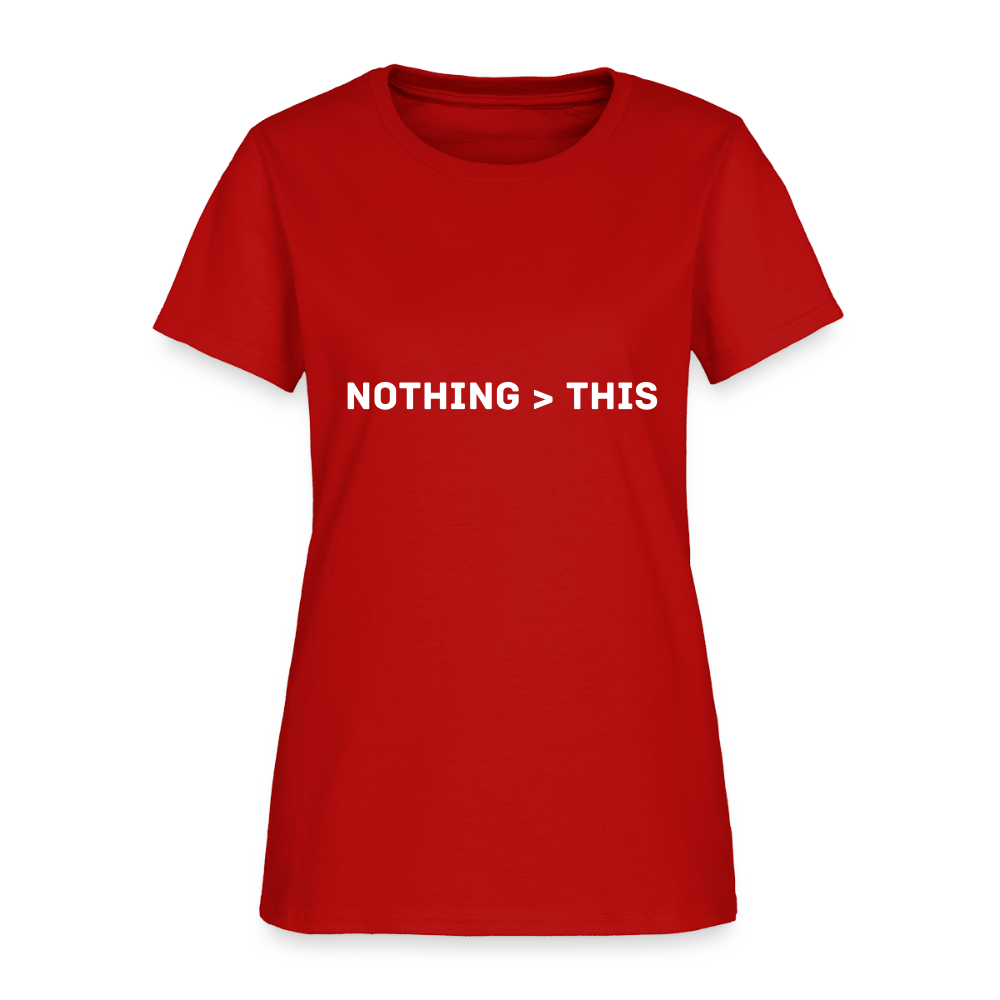 "More Than This" Roxy Music metaphoric women's T-Shirt - red