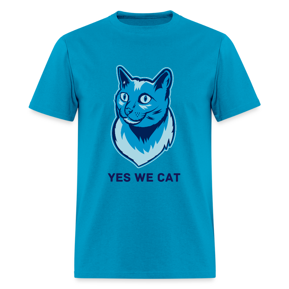 "Yes We Cat" Unisex Tito-T | GILDAN 5000 - turquoise