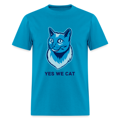 "Yes We Cat" Unisex Tito-T | GILDAN 5000 - turquoise