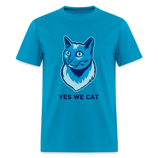 "Yes We Cat" Unisex Tito-T | GILDAN 5000 - turquoise
