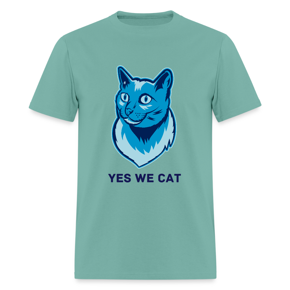 "Yes We Cat" Unisex Tito-T | GILDAN 5000 - aquatic