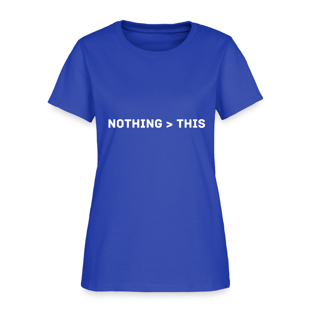 "More Than This" Roxy Music metaphoric women's T-Shirt - royal blue