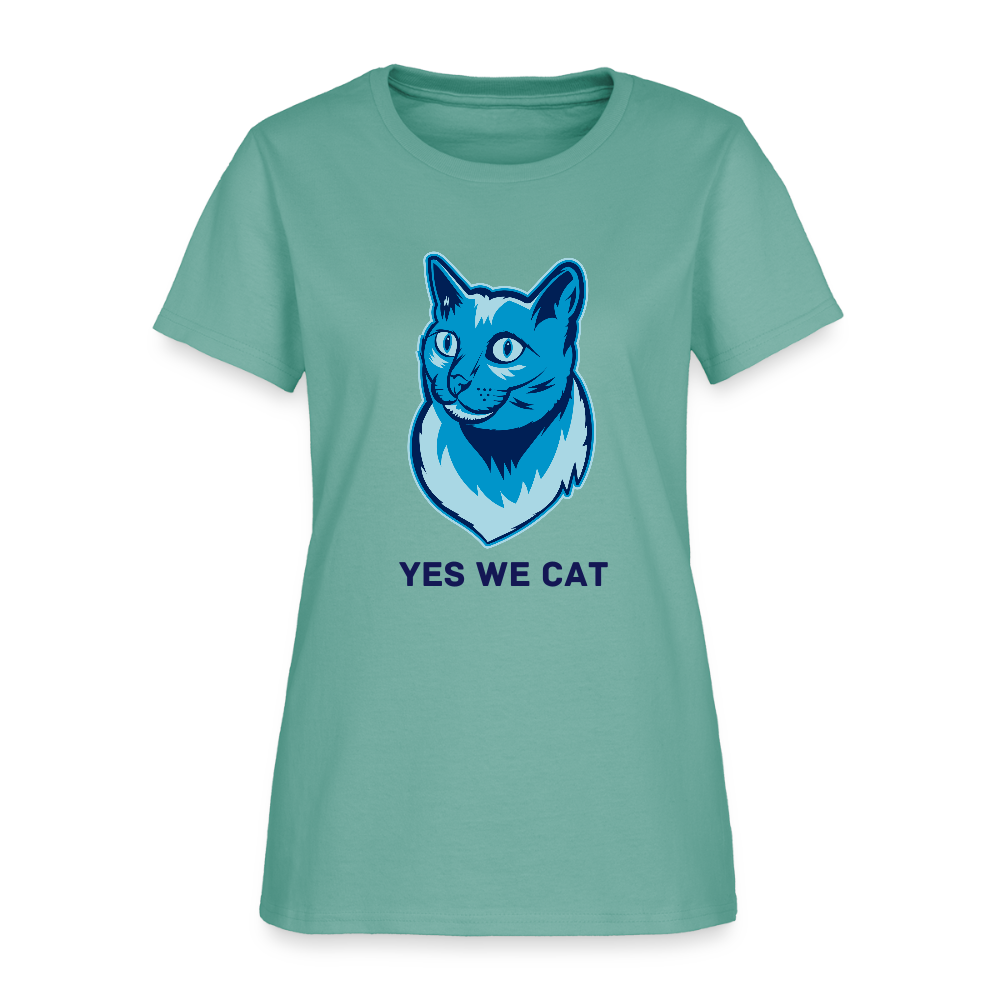 Yes We Cat Women's Tito-T - aquatic