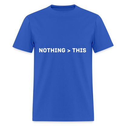 "More Than This" Roxy Music  metaphoric Unisex T-Shirt - royal blue