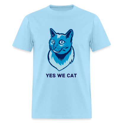 "Yes We Cat" Unisex Tito-T | GILDAN 5000 - powder blue