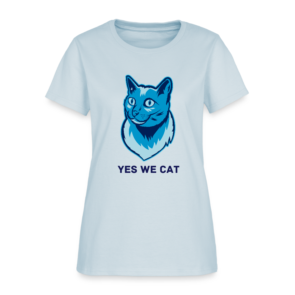 Yes We Cat Women's Tito-T - light blue