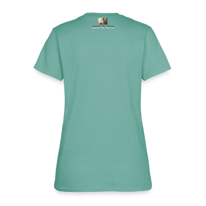 "Breathe Scream Sing Dance" Women's Cut T-Shirt - aquatic