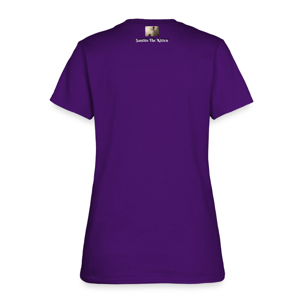 "Breathe Scream Sing Dance" Women's Cut T-Shirt - purple