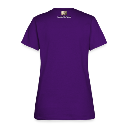 "Breathe Scream Sing Dance" Women's Cut T-Shirt - purple