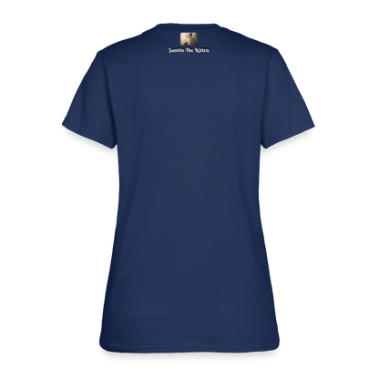 "Breathe Scream Sing Dance" Women's Cut T-Shirt -  blue dusk