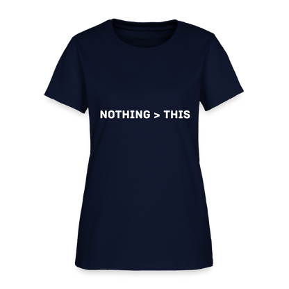 "More Than This" Roxy Music metaphoric women's T-Shirt - navy