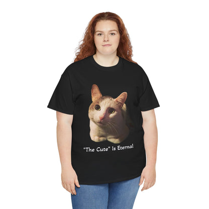 "The Cute" is Eternal Tito-T | Cute Cat Unisex Heavy Cotton Tee | Perfect Gift for Cat Lovers, Casual Wear, Animal Lover Shirt