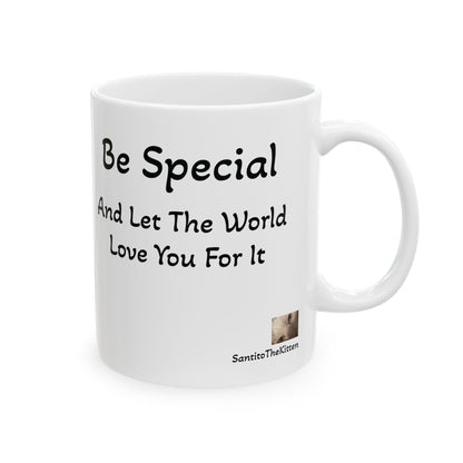 "Be Special" Tito Mug, Perfect for Enjoying Your Morning Coffee or Tea with Santito