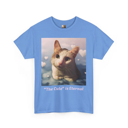 Tito in the clouds variant of "The Cute" is Eternal Tito-T |  Cute Cat Unisex Heavy Cotton Tee | Perfect Gift for Cat Lovers, Casual Wear, Animal Lover Shirt