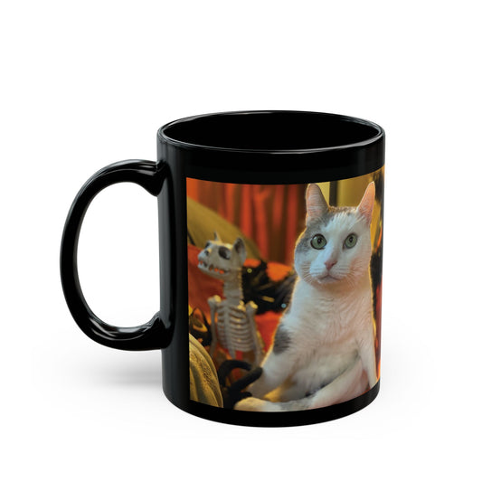 Happy Titoween Black Mug - Perfect Halloween Gift, Cat Lover Coffee Cup, Cozy Autumn Vibes, Spooky Season Decor, Personalized Mug