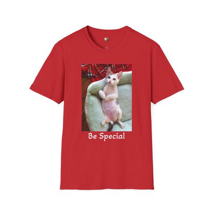 The Original "Be Special" Tito-T  | Cat Lover Unisex T-Shirt |  Cute Gift, Casual Wear