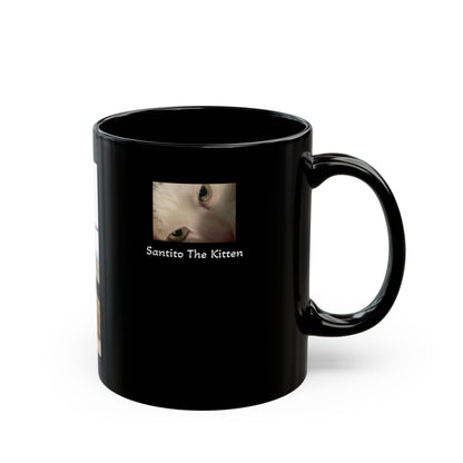 Santito Cat Mug, Coffee Cup, Gift for Cat Lovers, Cute Cat Lover Mug