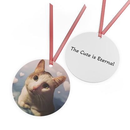 Santito "The Cute Is Eternal" Metal Ornament