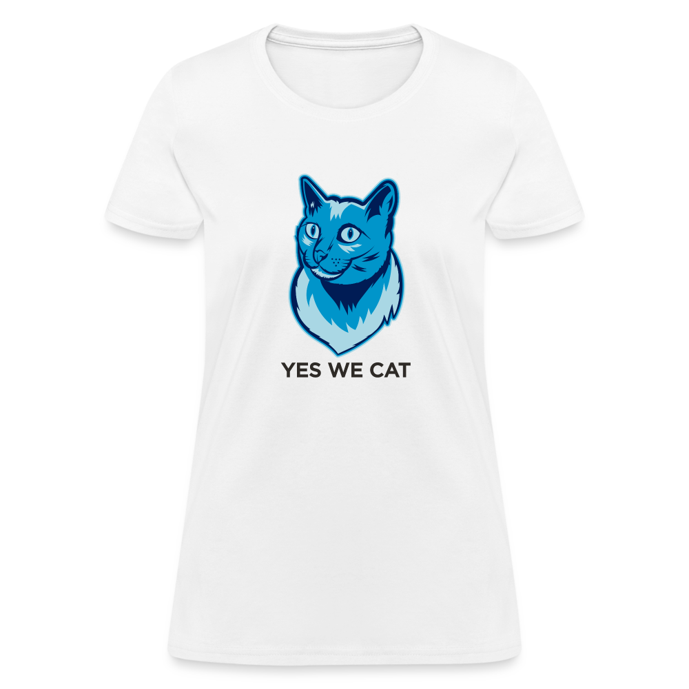 "Yes We Cat" Women's Tito T - white