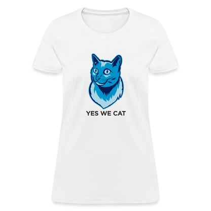 "Yes We Cat" Women's Tito T - white