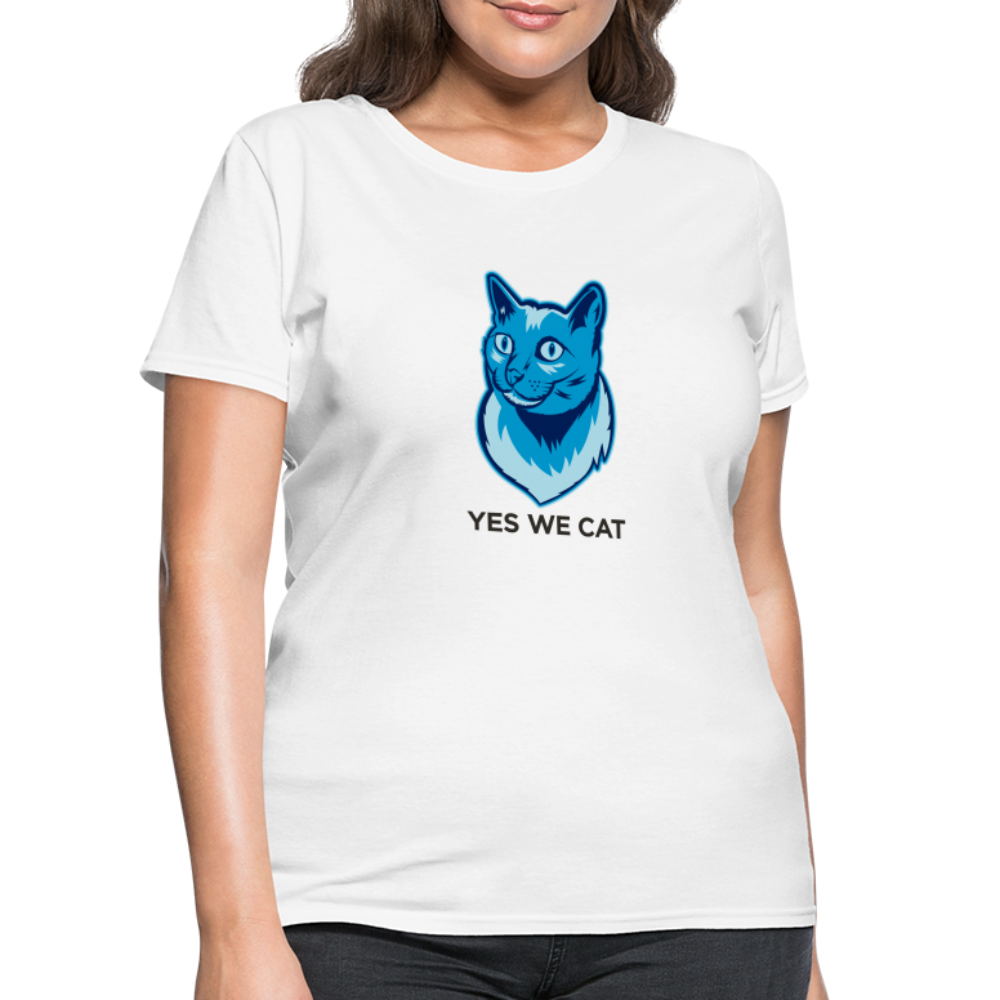 "Yes We Cat" Women's Tito T - white