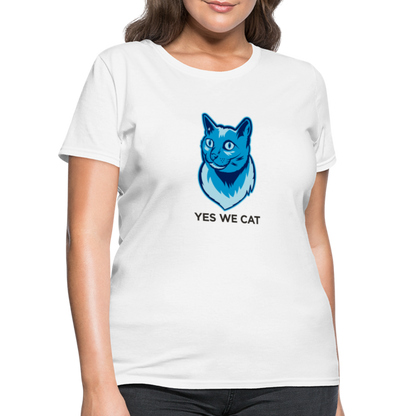 "Yes We Cat" Women's Tito T - white