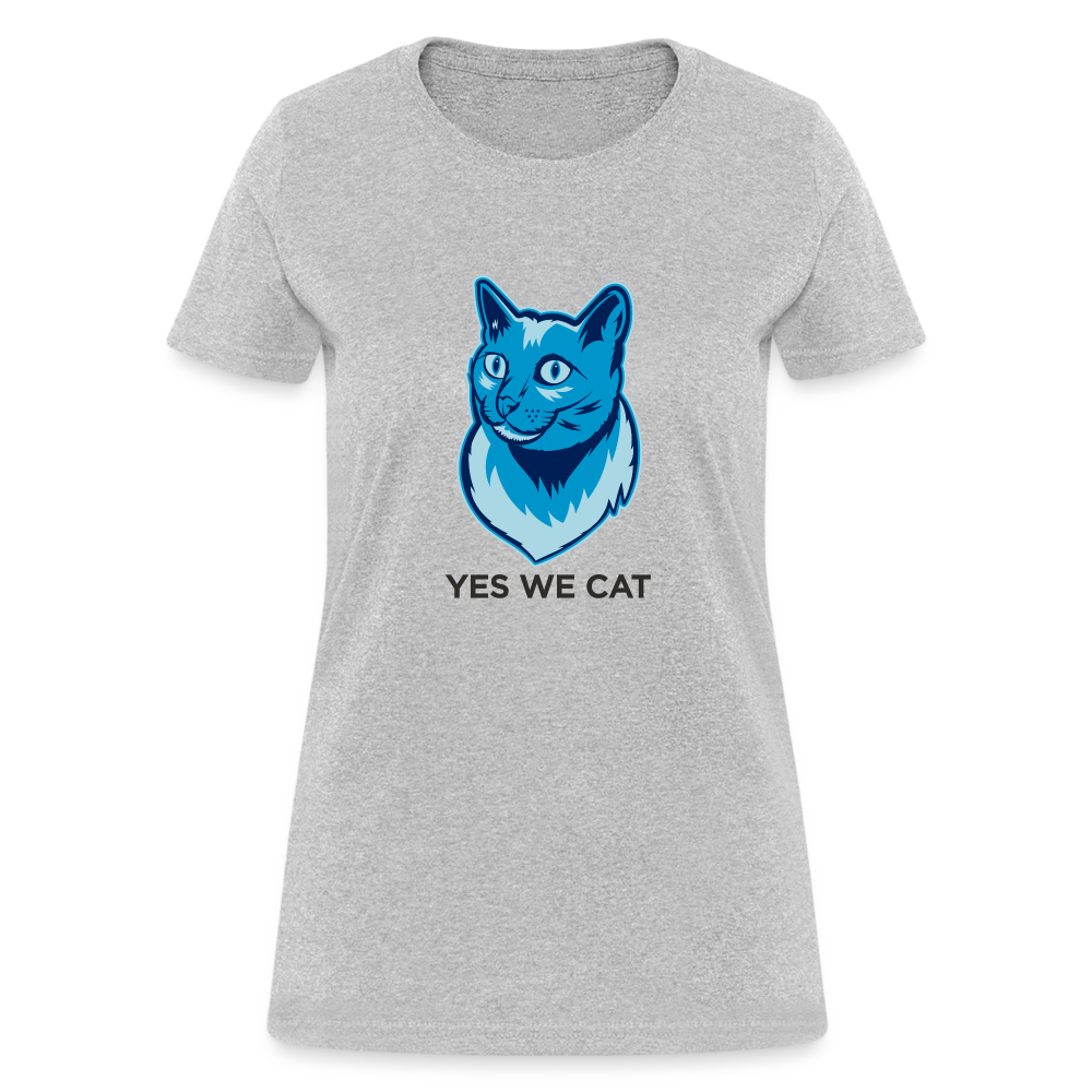 "Yes We Cat" Women's Tito T - heather gray