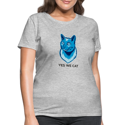 "Yes We Cat" Women's Tito T - heather gray