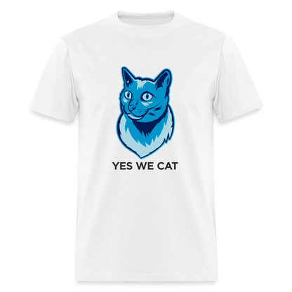 "Yes We Cat" Unisex Tito T - white