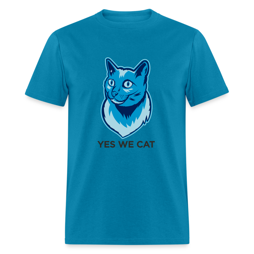 "Yes We Cat" Unisex Tito T - turquoise