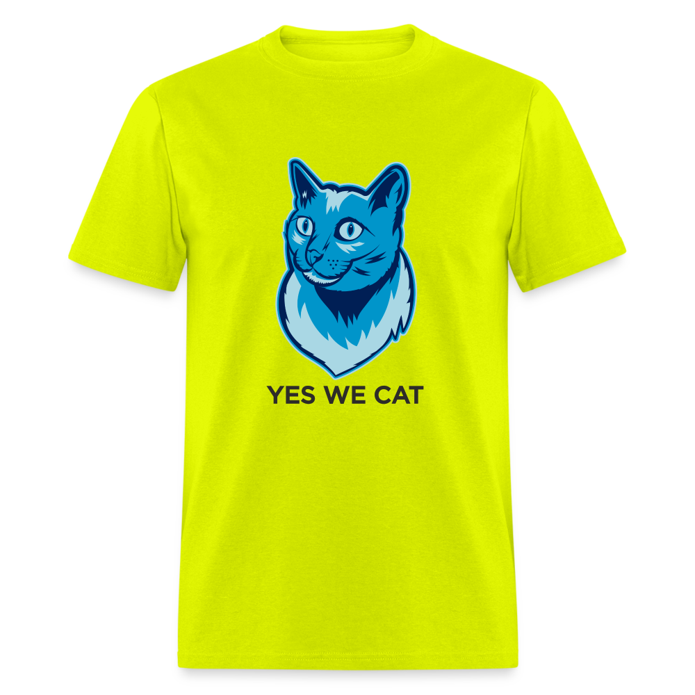 "Yes We Cat" Unisex Tito T - safety green