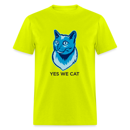 "Yes We Cat" Unisex Tito T - safety green