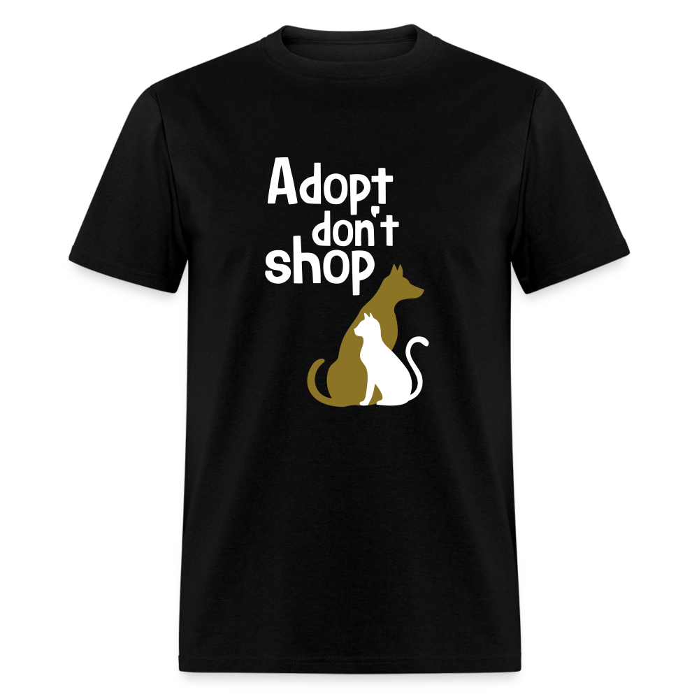 "Adopt Don't Shop" Unisex Tito T - black