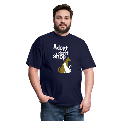 "Adopt Don't Shop" Unisex Tito T - navy