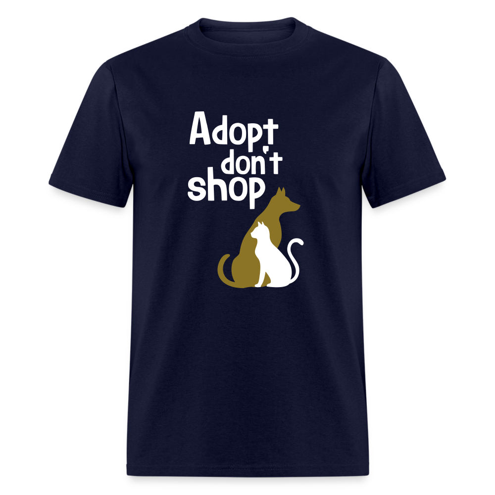 "Adopt Don't Shop" Unisex Tito T - navy