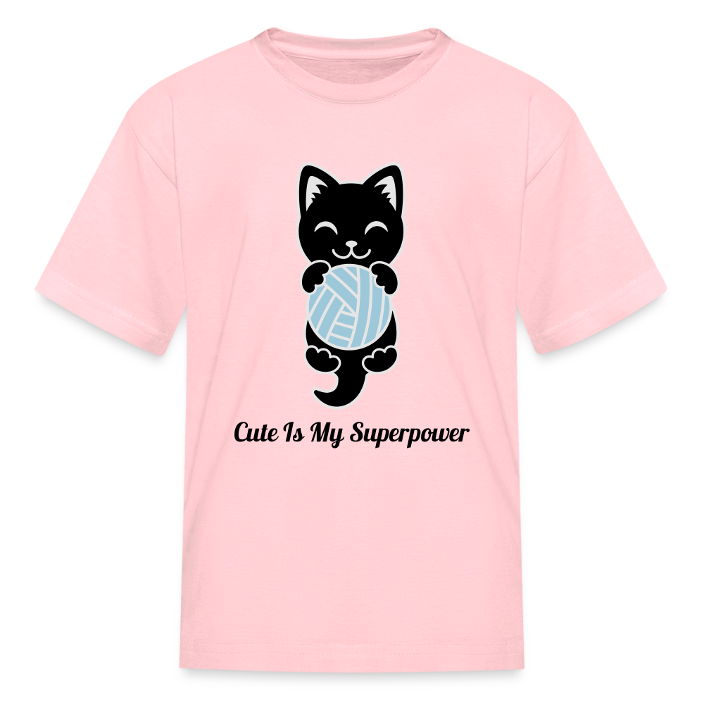 "Cute Is My Superpower" Tito-T for Kids - pink